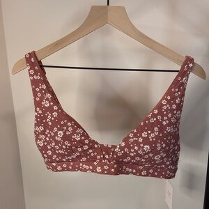 Andie Swim The Tahiti Ditsy Floral Rose NWT